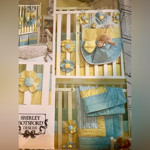 Simplicity Pattern #3795 Baby Nursery Shirley Botsford Designs Uncut Flowers - Picture 8 of 9